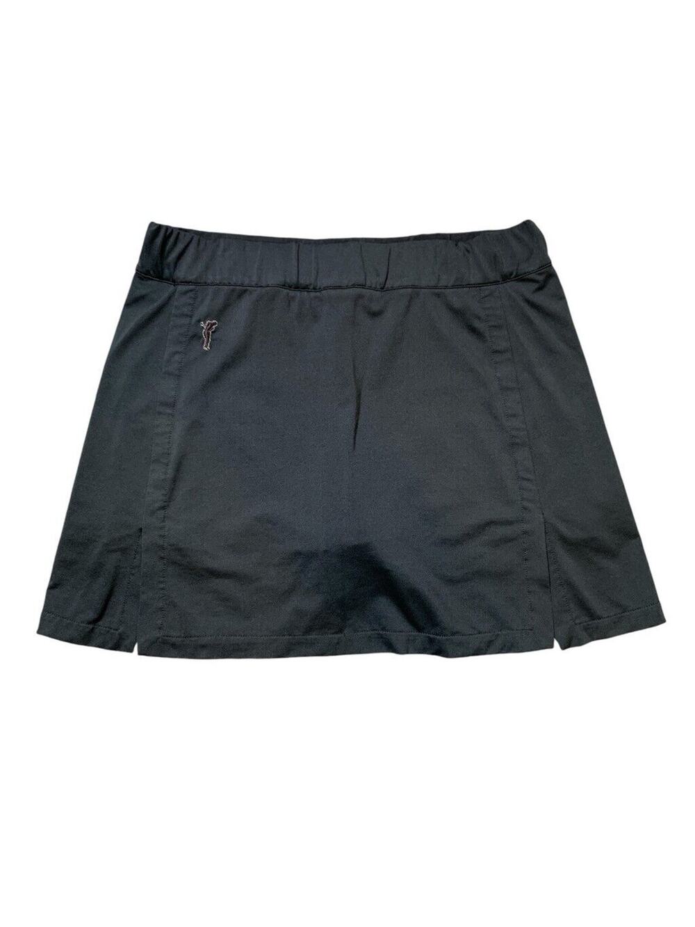 Golfino Skort Womens 4 Black Pull On Pockets Shorts Lined Performance Golf Mini